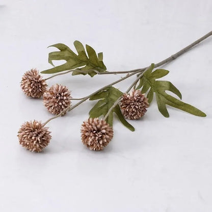 1Pcs Of Orange Artificial Flowers With Stems Mini Chrysanthemums Home Room Decoration DIY Dining Table Center Decor Accessory