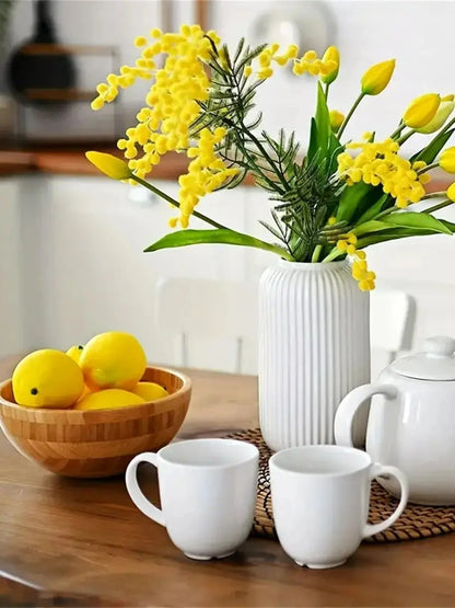 20pcs, Artificial Lemon 3inch, Simulation Lemon Artificial Yellow Lemon Fake Lemon, Simulation Fruit Home Decoration