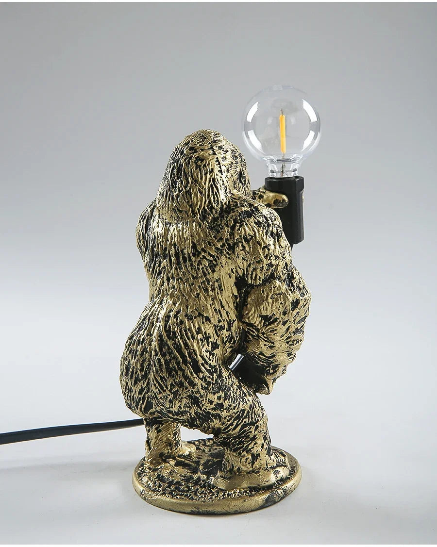 Urban Primal: Gorilla Resin Table Lamp