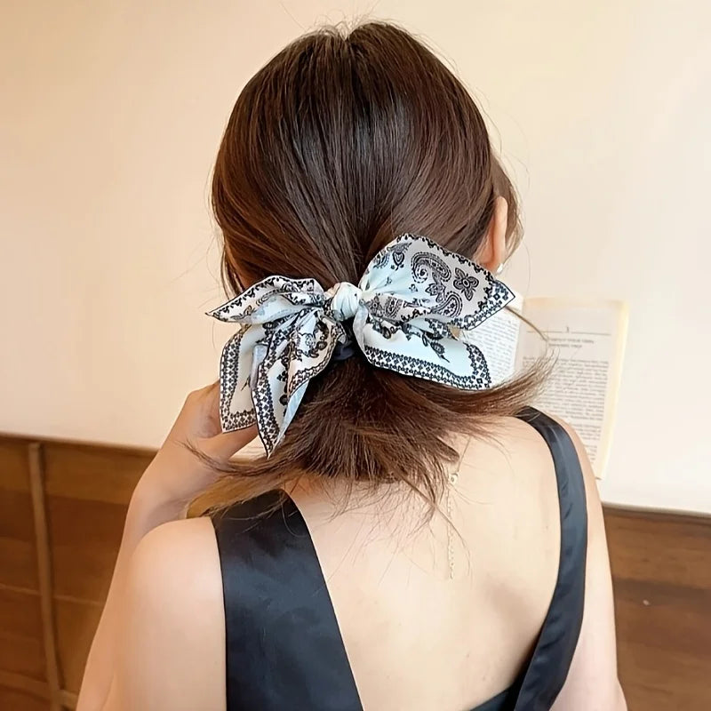 Elegant Retro Double-Sided Cashew Flower Bow Hair Clip
