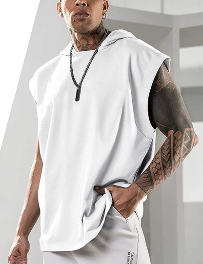 Men's Hooded Tank Top – Sleeveless Comfort with Streetwear Attitude