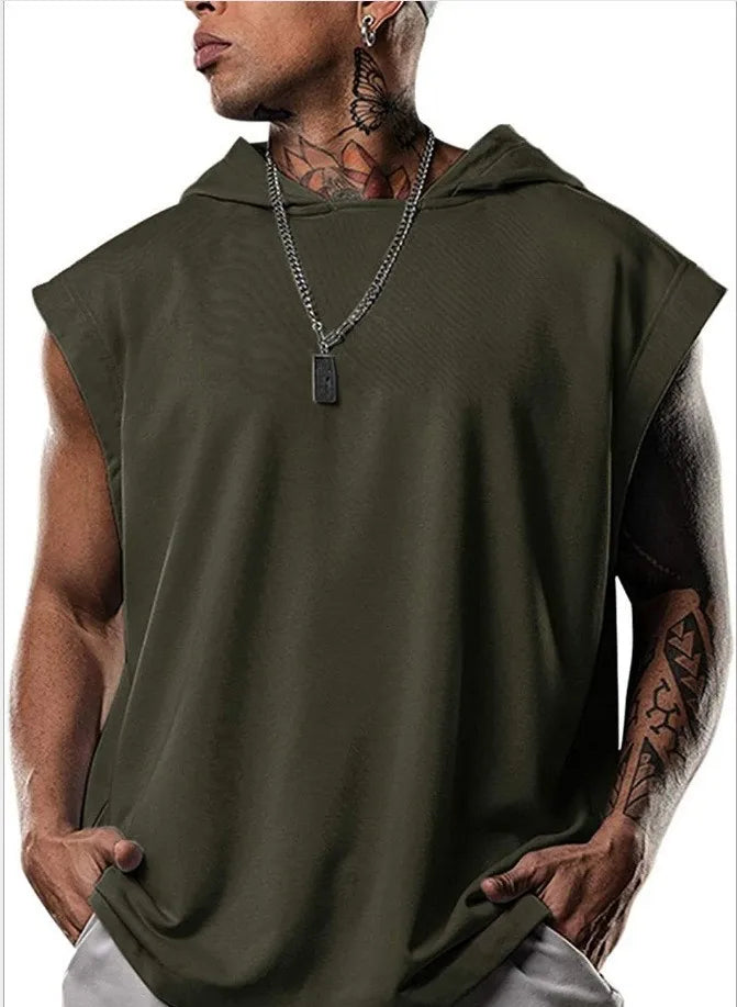 Men's Hooded Tank Top – Sleeveless Comfort with Streetwear Attitude