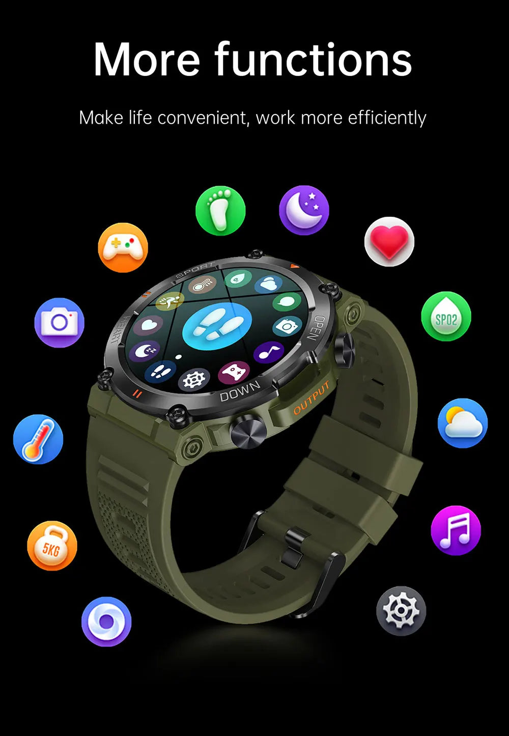 PulseSync 1.39" HD Smartwatch with Bluetooth Calling
