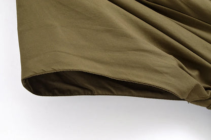 Women's V-Neck Lace-Up Midi Dress – Elegant, Backless & Summer-Ready