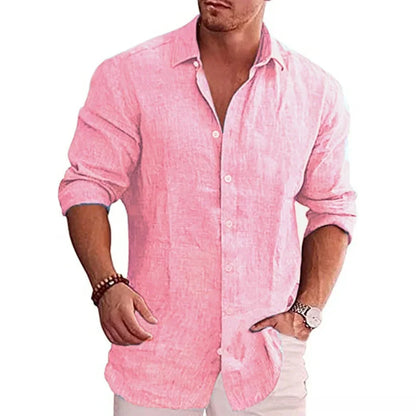 Coastline Shirt: Cotton-Linen Ease for Modern Days
