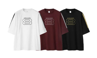 Men's Paneled Embroidered Tech T-Shirt – Built for Movement, Styled for the Street