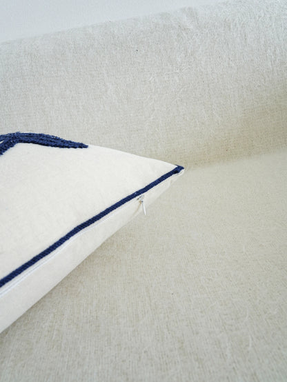 Coastal Stitch: Starfish Embroidered Pillow Cover