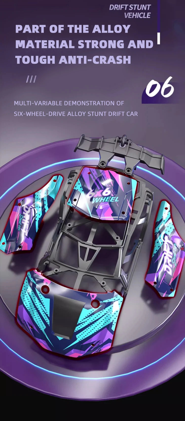 Morph-X: Six-Wheel RC Stunt Car for Ages 6–12