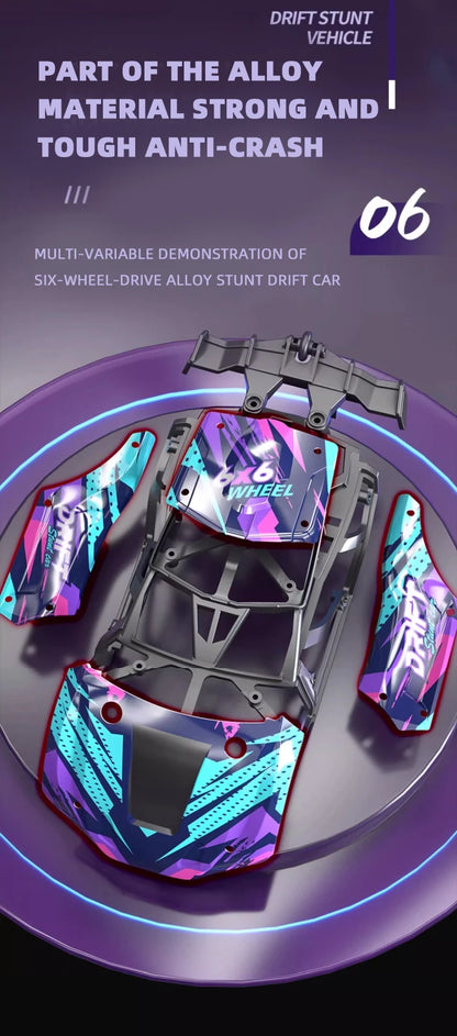 Morph-X: Six-Wheel RC Stunt Car for Ages 6–12