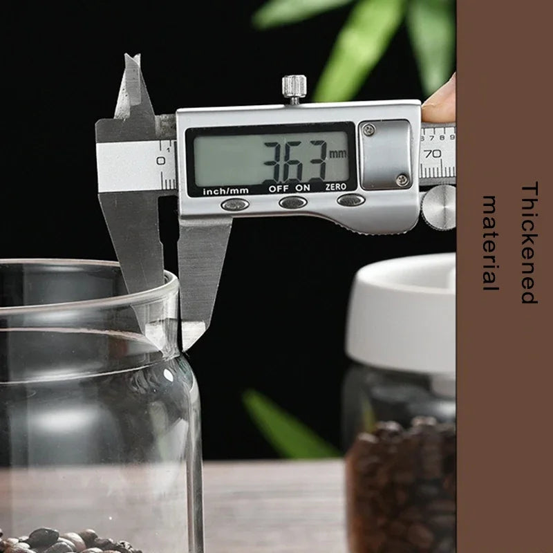 Press-Type Coffee Vacuum Storage Jar