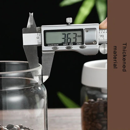 Press-Type Coffee Vacuum Storage Jar