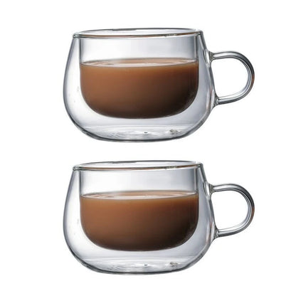 Double Wall Glass Coffee Mug