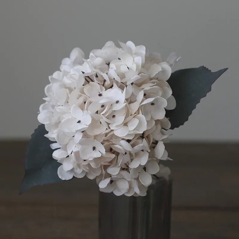 Soft Bloom: Silk Hydrangea Stem