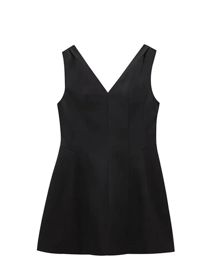 Women's V-Neck Backless Mini Dress – Bold Summer Style for Parties & Nights Out