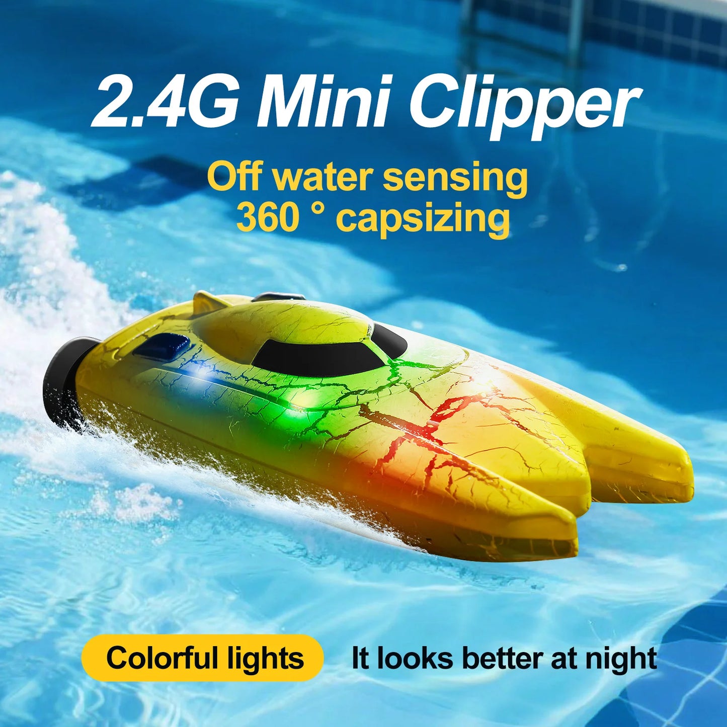 Mini Wave: 2.4G RC Speedboat (Ages 6–12)
