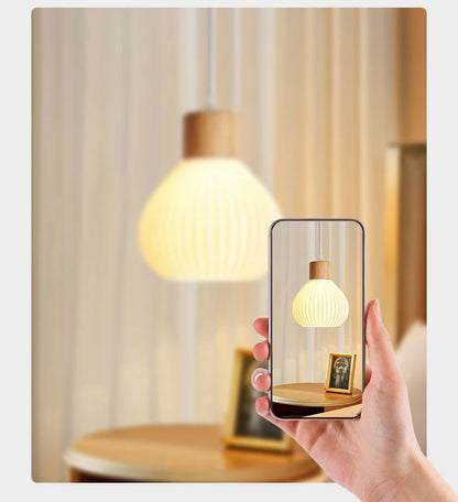 Art 3D Printing Chandelier Simple Modern Restaurant Light Net Red Cream Wind Bedroom Bedside Atmosphere bar Chandelier
