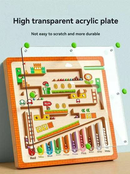 Focus Maze: Magnetic Walking Ball Puzzle (Ages 3–6)