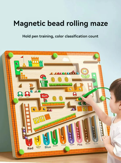 Focus Maze: Magnetic Walking Ball Puzzle (Ages 3–6)