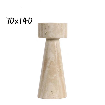 Homestay Retro Stone Candle Holder