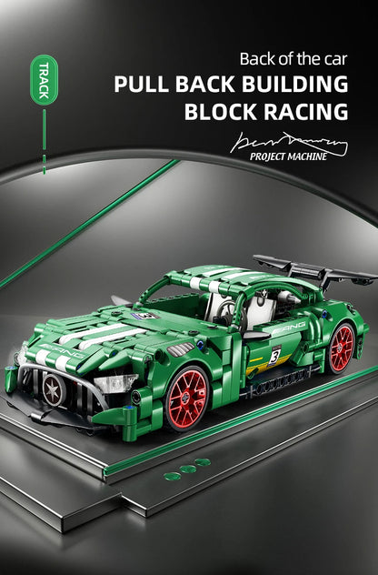 Tech Racer 456: Pull-Back Super Car Building Set (Ages 6–12)