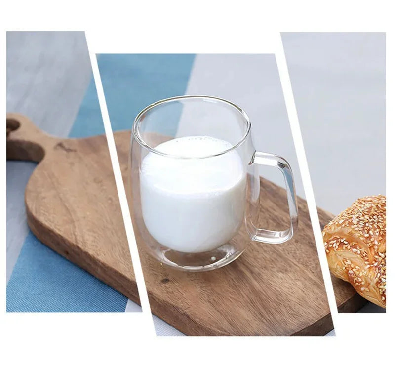 Double Wall Glass Coffee Mug