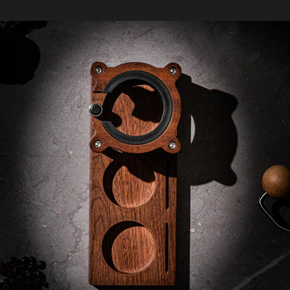Wooden Coffee Tamper Station & Portafilter Holder