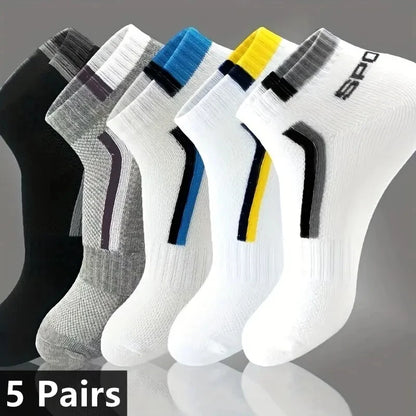 RetroStep: 5-Pair Men’s Vintage Athletic Socks