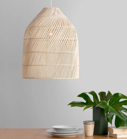 Glow Nest: Handwoven Rattan Pendant Lamp
