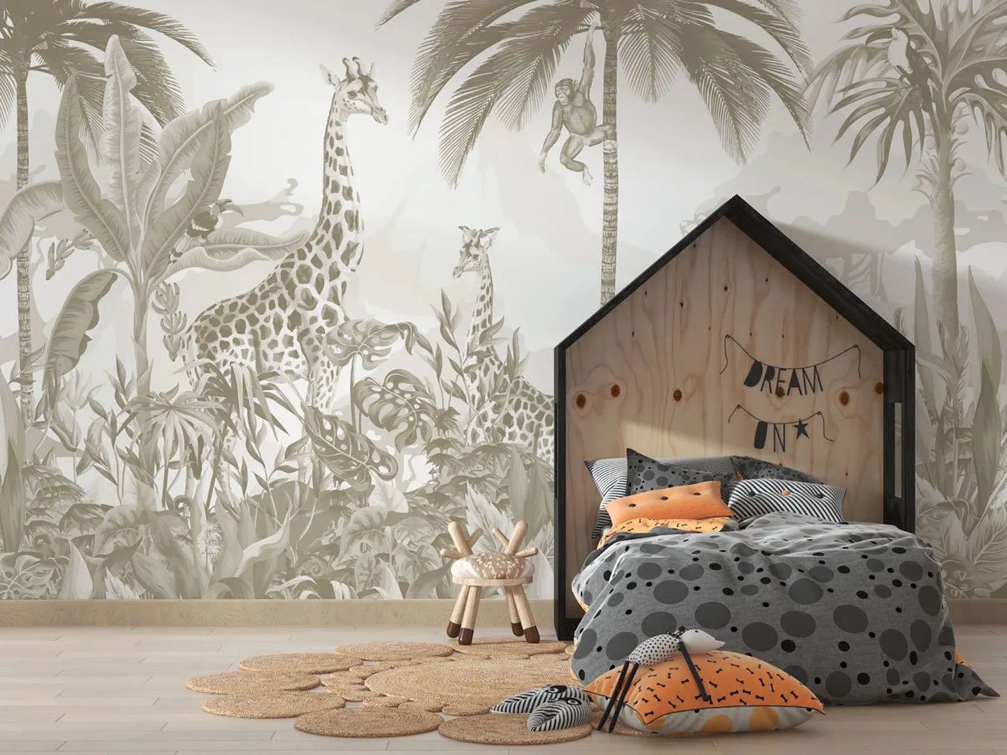 Kids Safari Jungle Animals Wallpaper