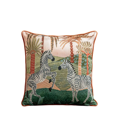 Vintage Floral Velvet Throw Pillow Covers Home Art Deco Pillowcase Square Pillow Case Cushion Cover for Bed Sofa Living Room Car