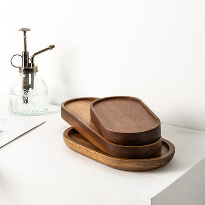 Bamboo Essence: Japanese Solid Wood Tray