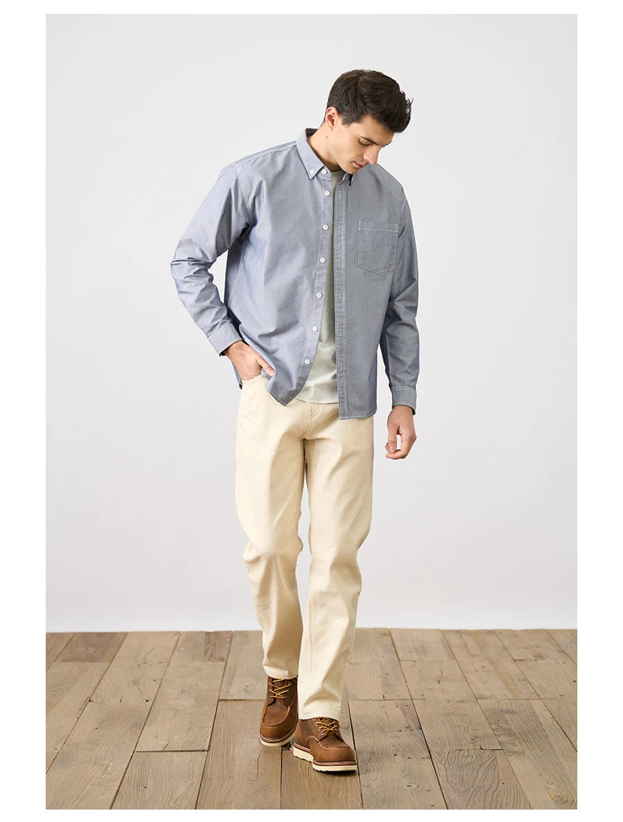 Men's Oversized Oxford Shirt – Refined Casual for Every Season