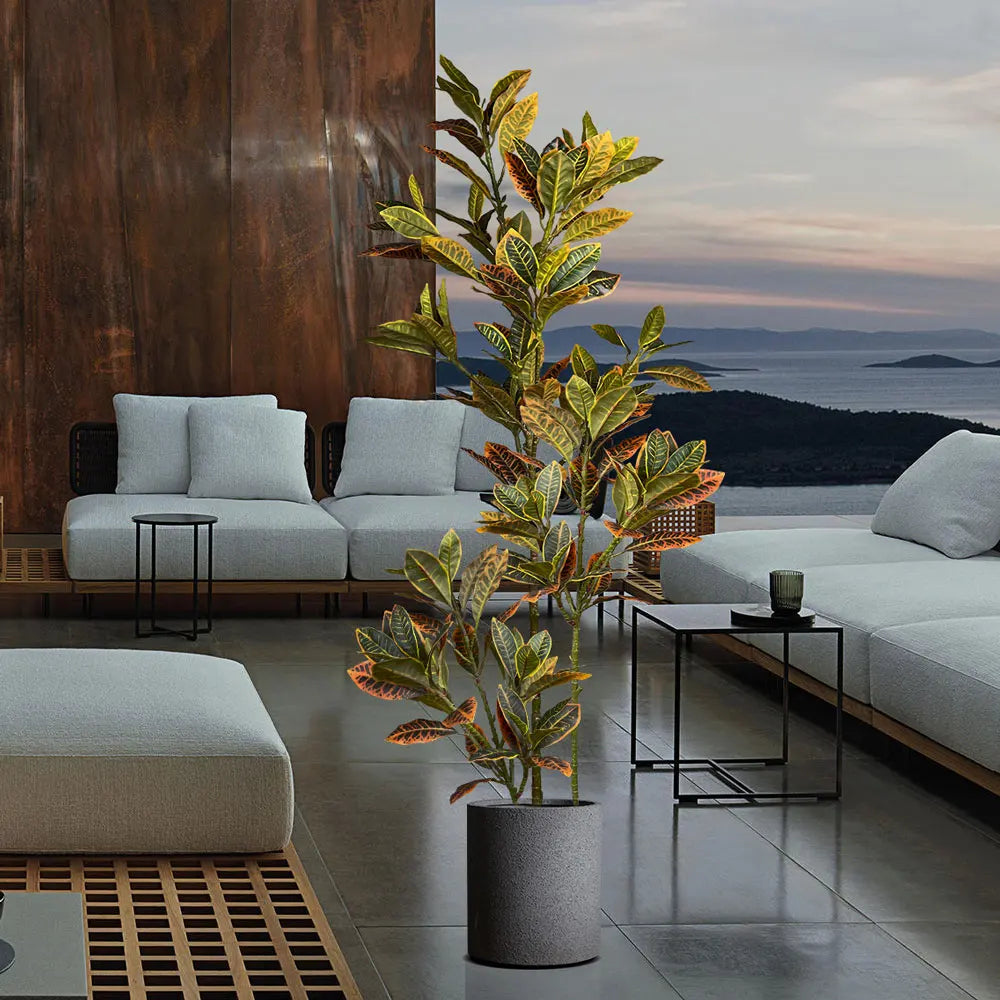 Palm Echo: Tropical Magnolia Foliage Branch