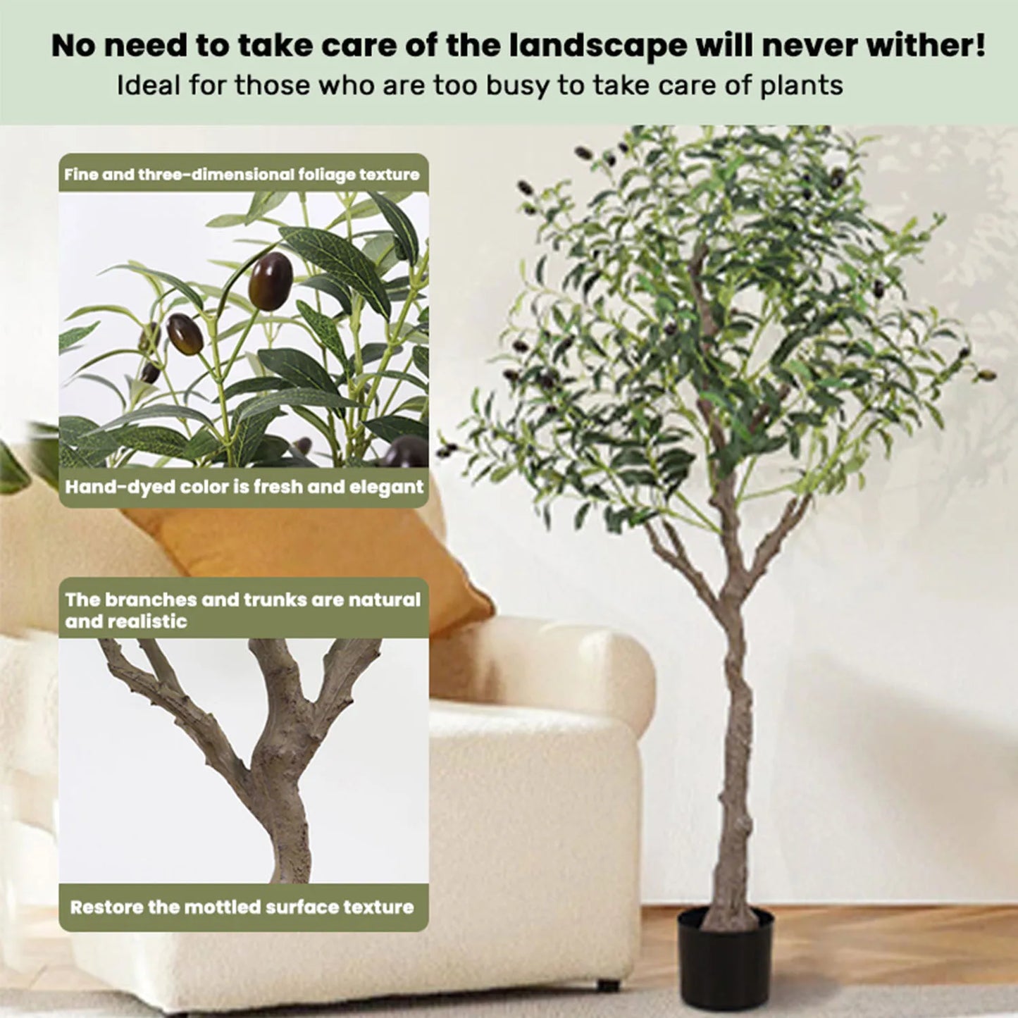 Realistic Artificial Olive Tree