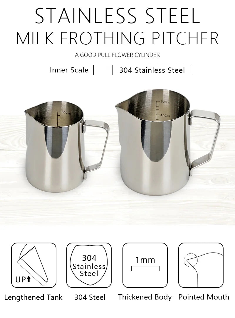 Stainless Steel Milk Frothing Jug