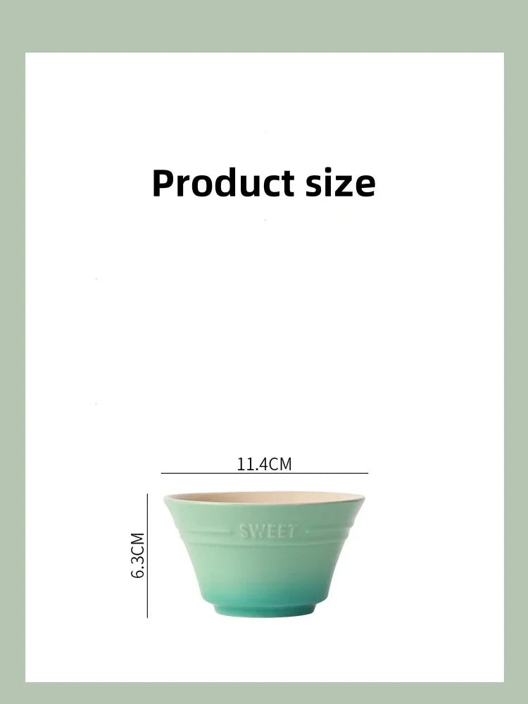 Rainbow Gradient Ceramic Bowl