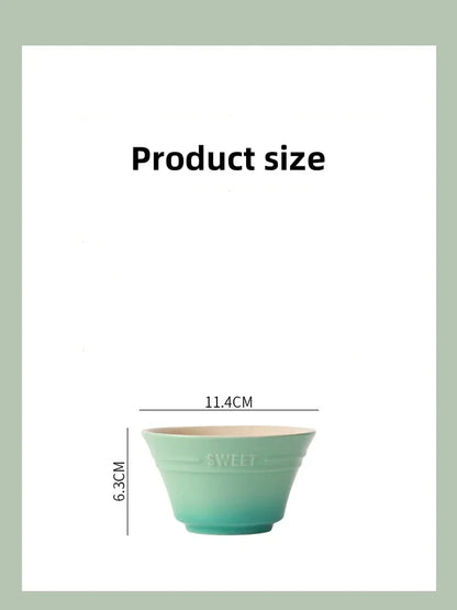 Rainbow Gradient Ceramic Bowl