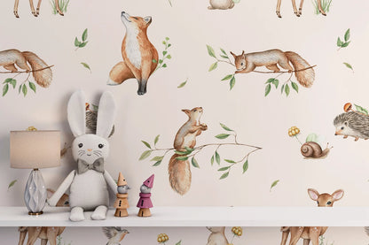 Kids Room Animal Wallpaper