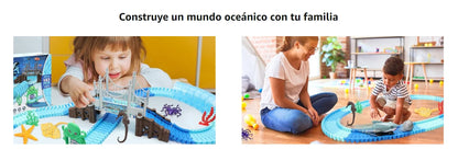 Blue Ocean Shark Track: Flexible Racing Adventure (Ages 3–8)