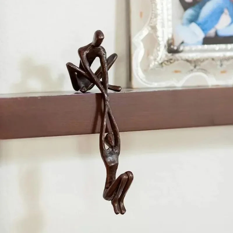 Balance of Love: Lifting Couple Resin Sculpture
