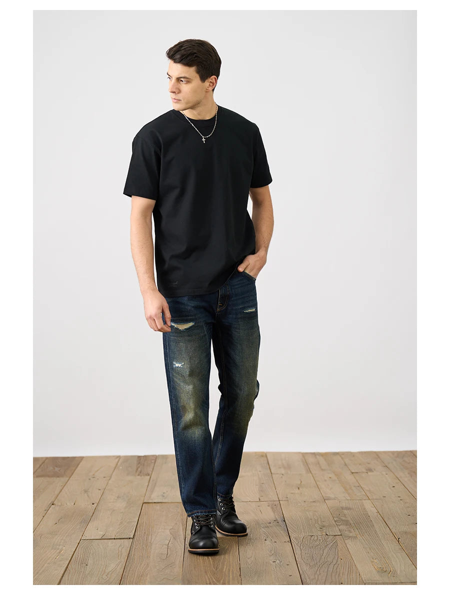 Men's Oversized 310gsm Cotton T-Shirt – Heavyweight Comfort, Everyday Wear