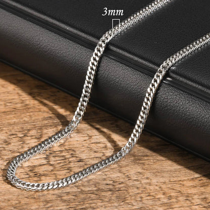Vnox Cuban Link Chain Necklace – Waterproof Stainless Steel Unisex Jewelry