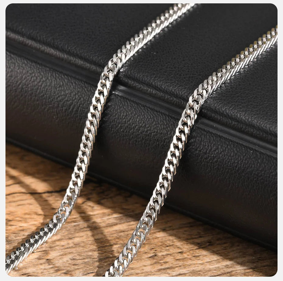 Vnox Cuban Link Chain Necklace – Waterproof Stainless Steel Unisex Jewelry