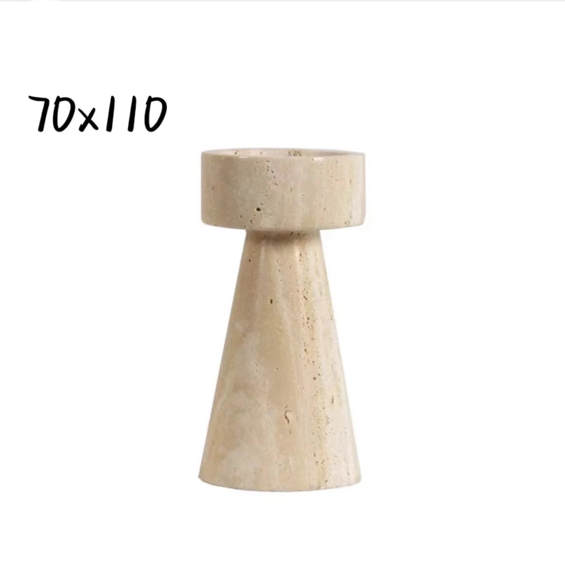 Homestay Retro Stone Candle Holder
