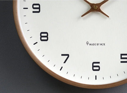 Nordic Quiet: 12'' Wooden Wall Clock