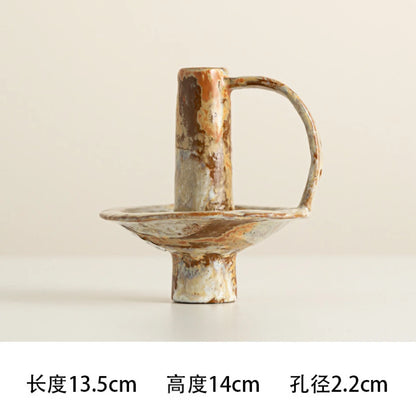 Retro Kitchen Candle Holders Party Designer Ceramic Homestay Candle Holders Decoration Living Room Home & Garden Castiçal Lszt