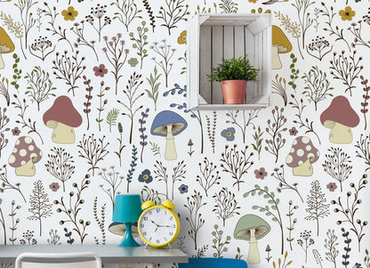 Mushroom Paradise Wallpaper