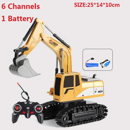 Digger Pro 1:20: 10-Channel RC Excavator (Ages 6–12)