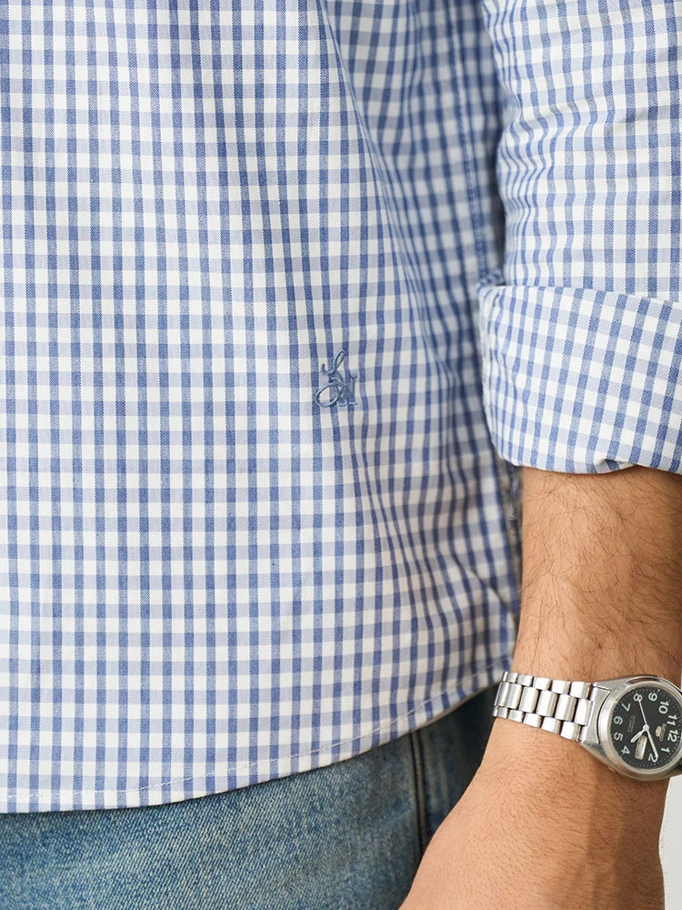 Men's Oversized Plaid Cotton Shirt – Soft Finish, Everyday Edge