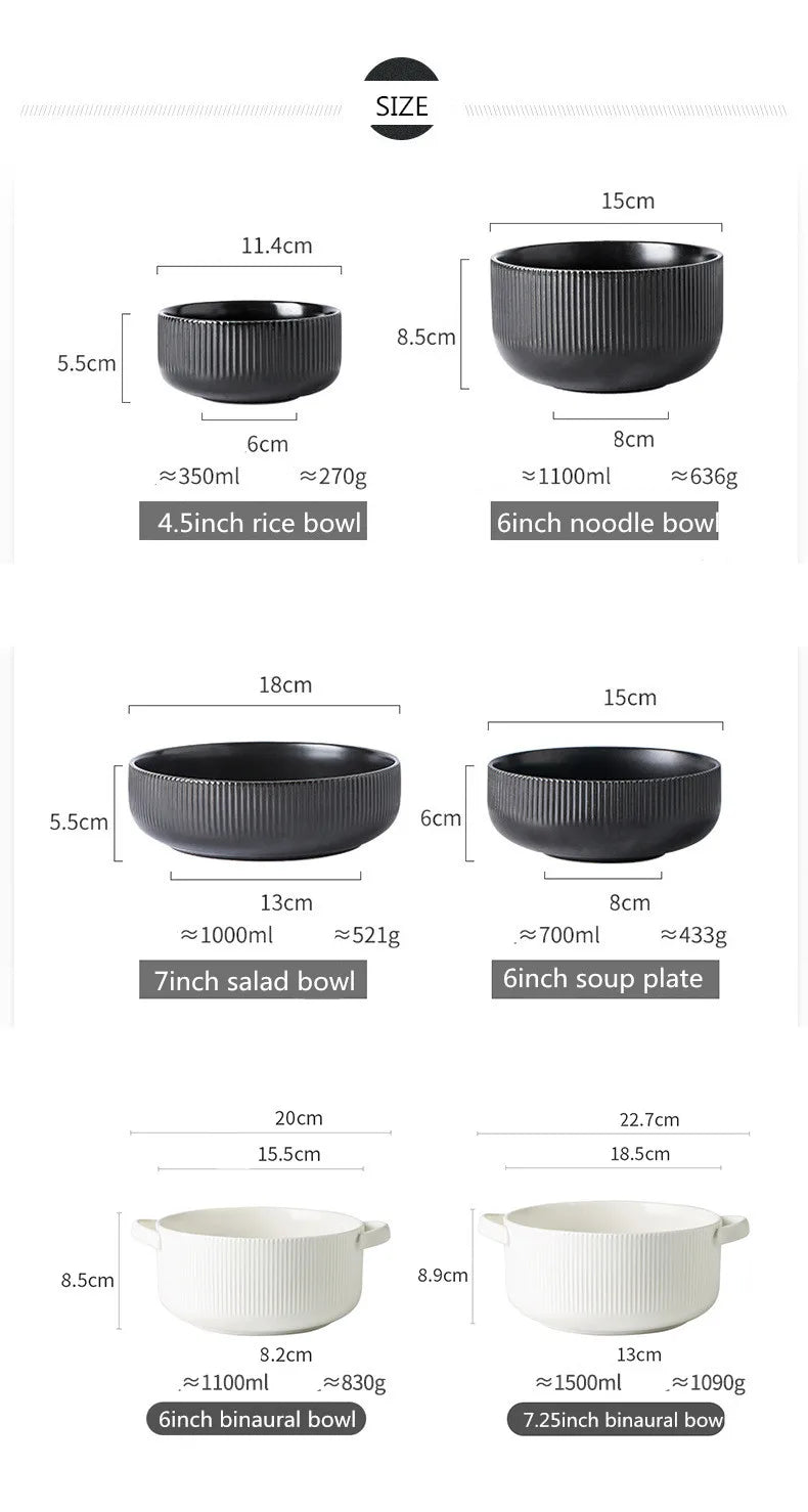 Matte Glazed Ceramic Dinnerware